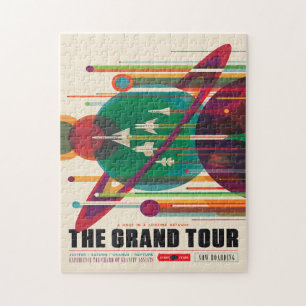 Sci-Fi Travel Ad, The Grand Tour Jigsaw Puzzle