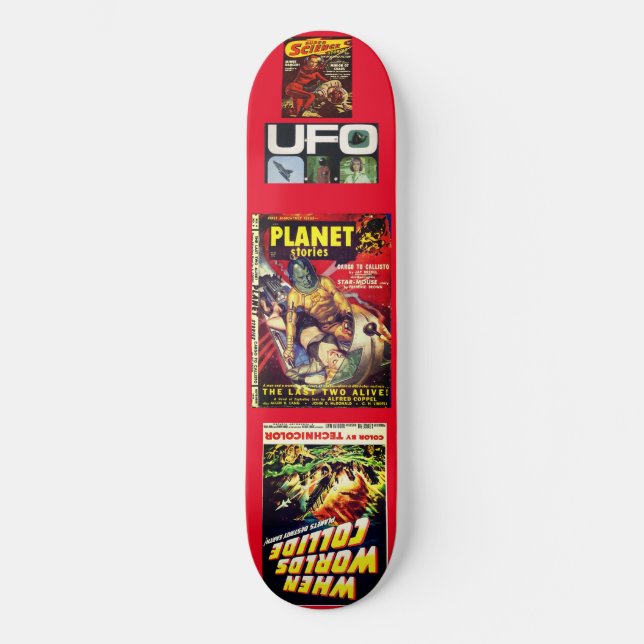 SCI FI UFO  JMT8 1/4" Skateboard Deck (Front)
