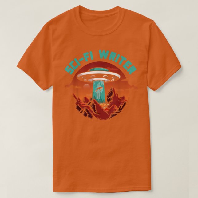 Sci Fi Writer Alien Science Fiction Author 1799 T-Shirt (Design Front)