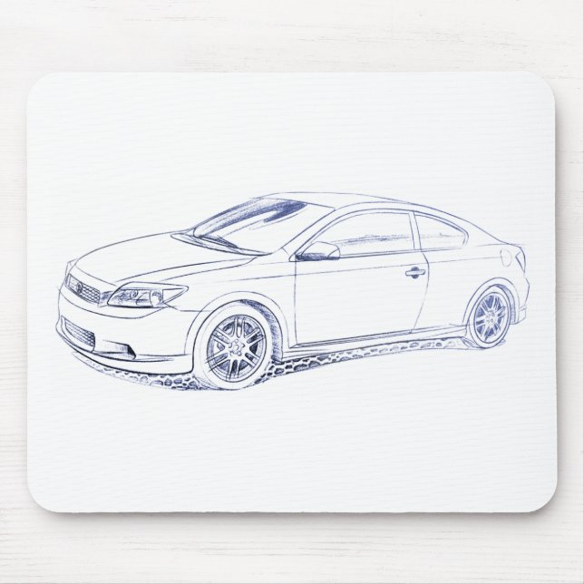 Sci tC sketch 1st gen Mouse Mat (Front)
