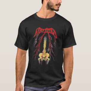 Sciatica Skeleton Metal T-Shirt