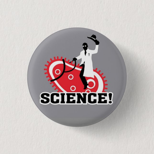 Science! 3 Cm Round Badge (Front)