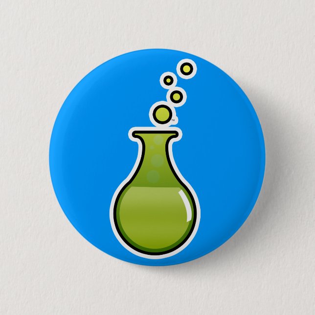 Science 6 Cm Round Badge (Front)