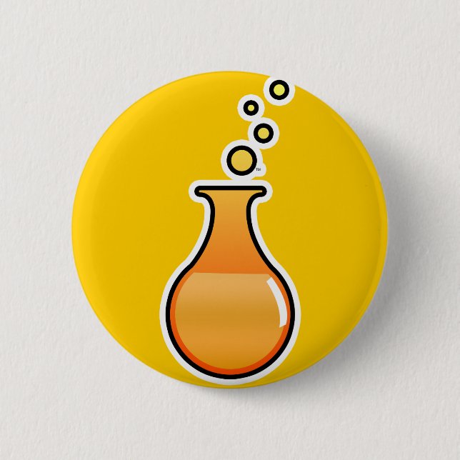 Science 6 Cm Round Badge (Front)