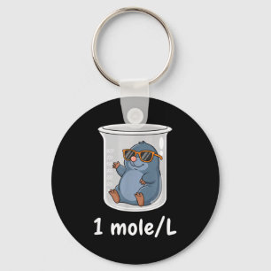 Science &amp; Technology Funny Chemistry 1 Mole L  Key Ring