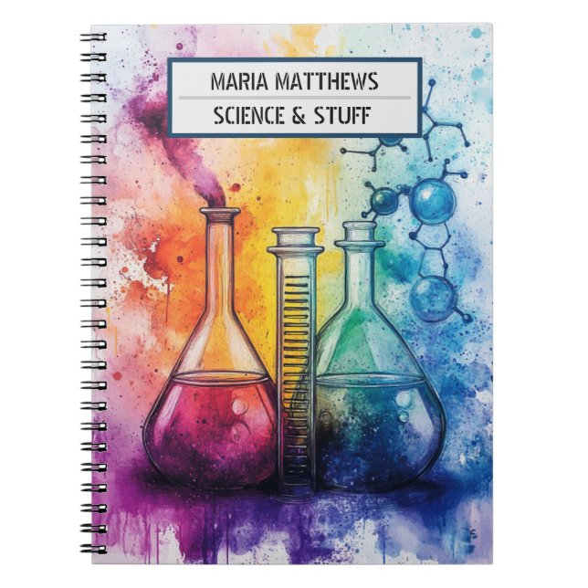 Science and chemistry Spiral Photo Notebook (Front)