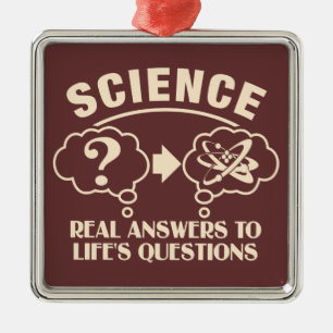 Science Answers custom ornament