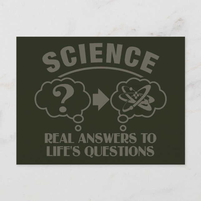 Science Answers custom postcard (Front)