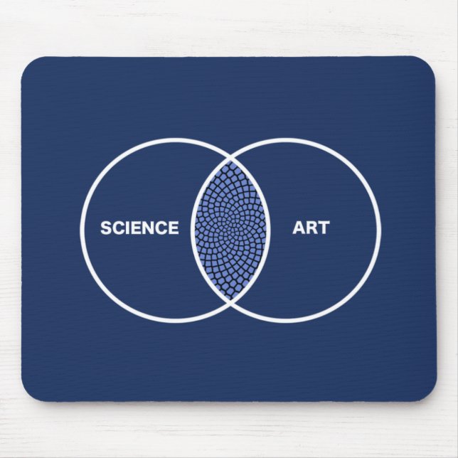 Science / Art Venn Diagram Mouse Mat (Front)