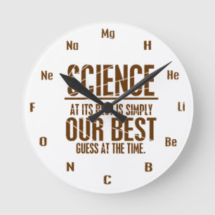 Science at its Best Round Clock