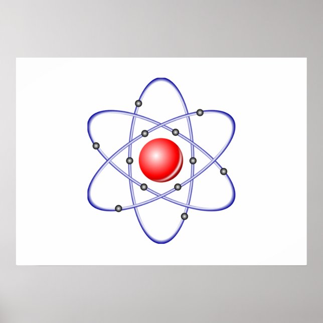 Science Atom Diagram Poster (Front)