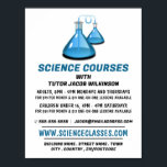 Science Beakers, Science Course Advertising Poster<br><div class="desc">Science Beakers,  Science Course Advertising Poster By The Business Card Store.</div>