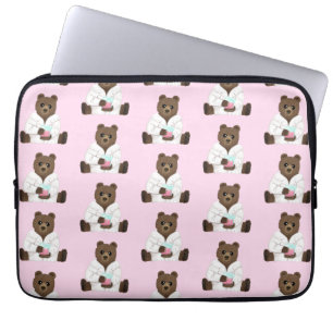 Science Bear Laptop Sleeve