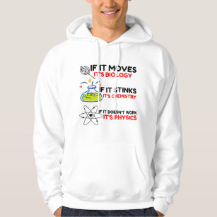 Science BIOLOGY CHEMISTRY PHYSICS Hoodie