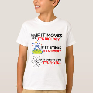 Science BIOLOGY CHEMISTRY PHYSICS T-Shirt