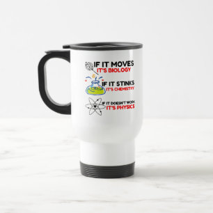 Science BIOLOGY CHEMISTRY PHYSICS Travel Mug