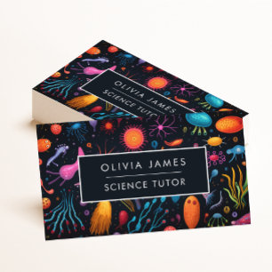 Science Biology Education Learning Tutor Teacher Business Card