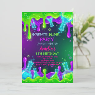Science Birthday Invitation Science Invite