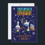 Science Birthday Invitations<br><div class="desc">Get ready for a scientific celebration with our Chemistry Set Kids Birthday Invitation! This science-themed invitation features neon-coloured accents,  perfect for young aspiring scientists. Invite your guests to join in the fun and excitement of an unforgettable chemistry party. Let the experiments and discoveries begin!</div>