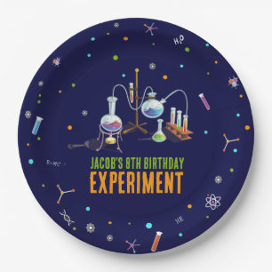 Science Birthday Invitations Paper Plate