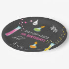Science Birthday Paper plates Experiment Lab Girl