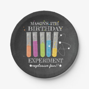 Science Birthday Party   Birthday Experiment Paper Plate