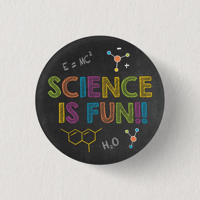 Science Birthday Party | Science is Fun 3 Cm Round Badge (Front)