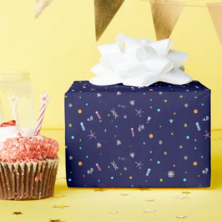 Science Birthday Wrapping Paper