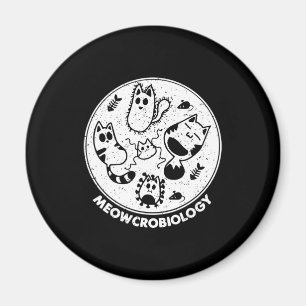Science Cat Meowcro biology Magnet