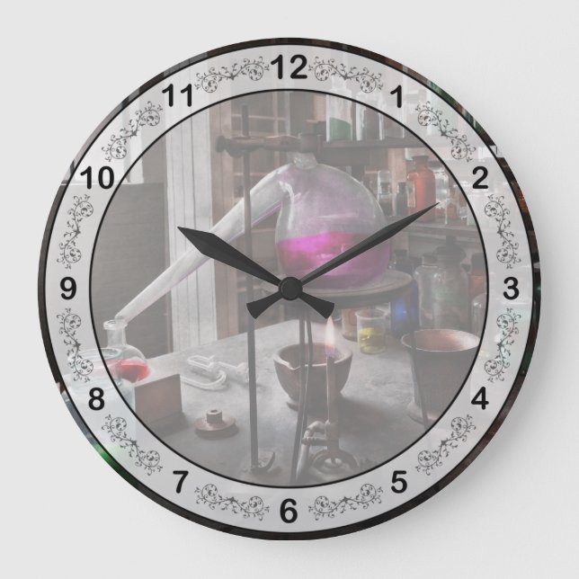 Science - Chemist - Chemistry for Medicine  Large Clock (Front)