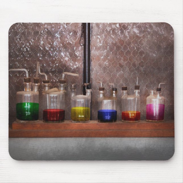 Science - Chemist - Glassware for couples Mouse Mat (Front)