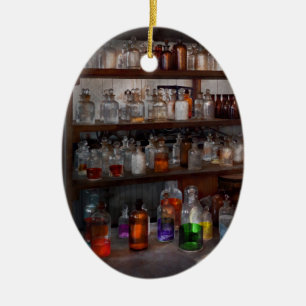 Science - Chemist - The secret of life Ceramic Tree Decoration