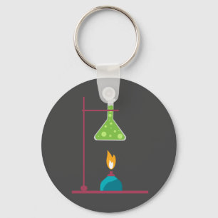 Science chemistry cute science equipment key ring