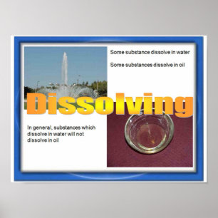 Science, Chemistry, Dissolving Poster