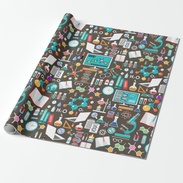 Science Wrapping Paper Zazzle UK