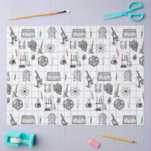 Science Chemistry Scientist Pattern Tissue Paper