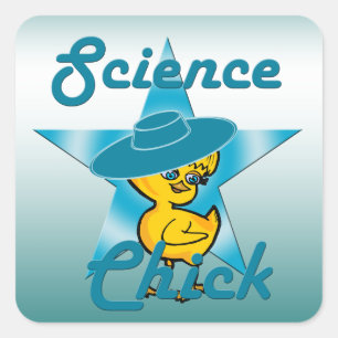 Science Chick #7 Square Sticker