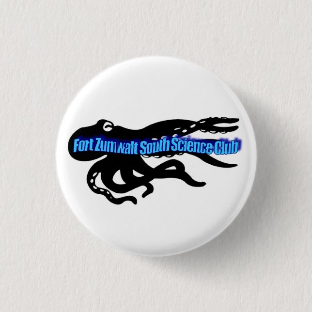 Science Club! 3 Cm Round Badge (Front)