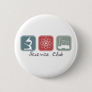 Science Club (Squares) 6 Cm Round Badge