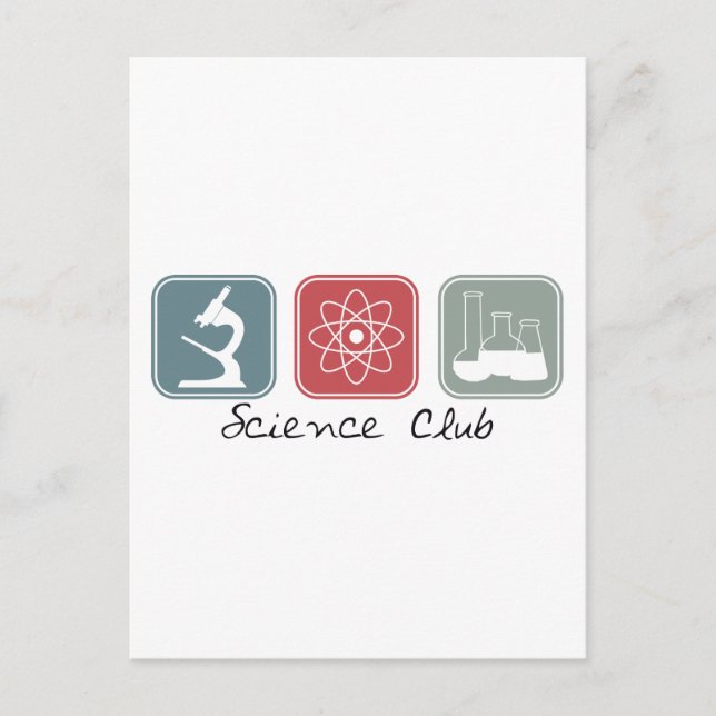 Science Club (Squares) Postcard (Front)