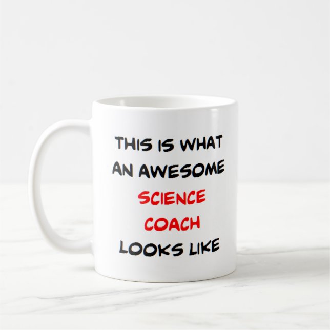 science coach, awesome coffee mug (Left)