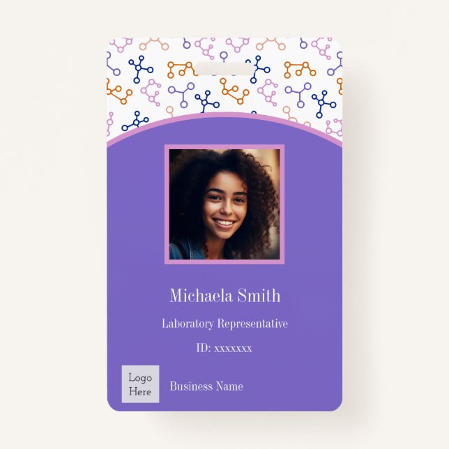 Science Corporate Employee Photo ID Badge (Front)