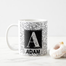 Science Custom Monogram - Letter A Coffee Mug