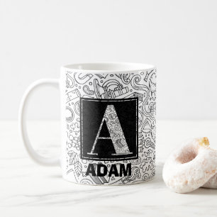 Science Custom Monogram - Letter A Coffee Mug