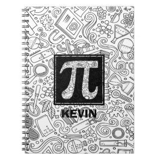 Science Custom Monogram - Pi Symbol Notebook