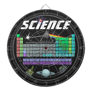 Science Dartboard With Darts