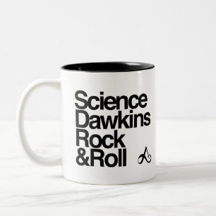 Science Dawkins rock & roll Two-Tone Coffee Mug