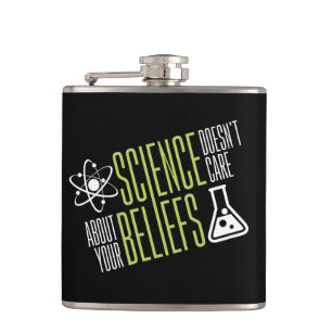 Science Doesn't Care Hip Flask
