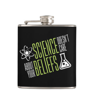 Science Doesn't Care Hip Flask
