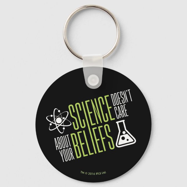 Science Doesn't Care Key Ring (Front)